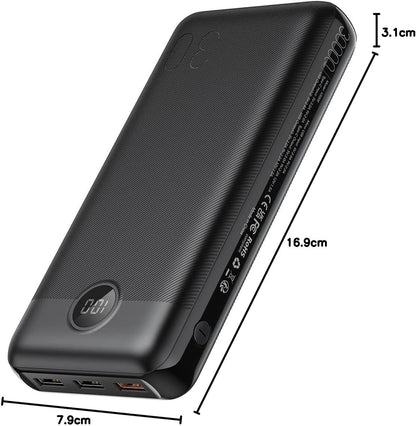 VEGER Batterie Externe 30000mAh Blanc
